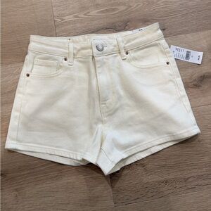 PacSun Women's Off-White Jean Shorts